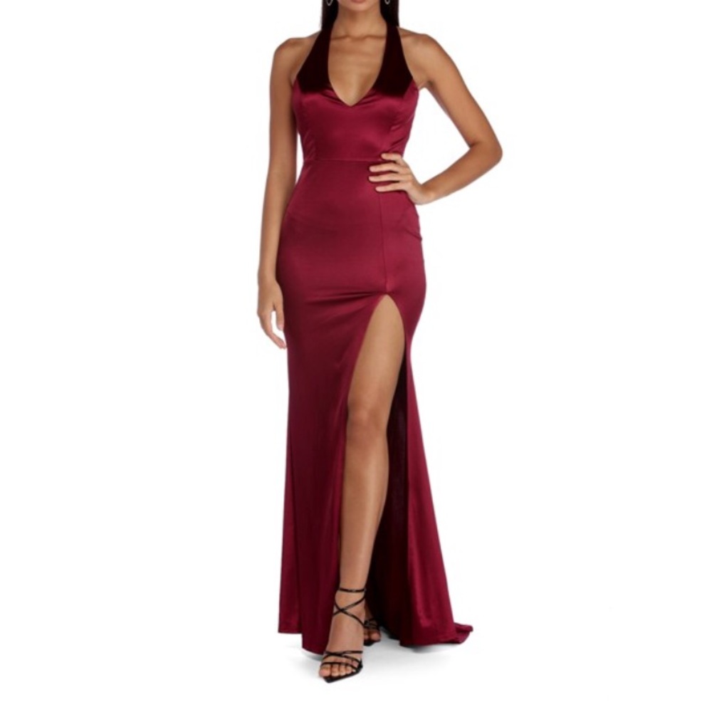 Red elegant dress